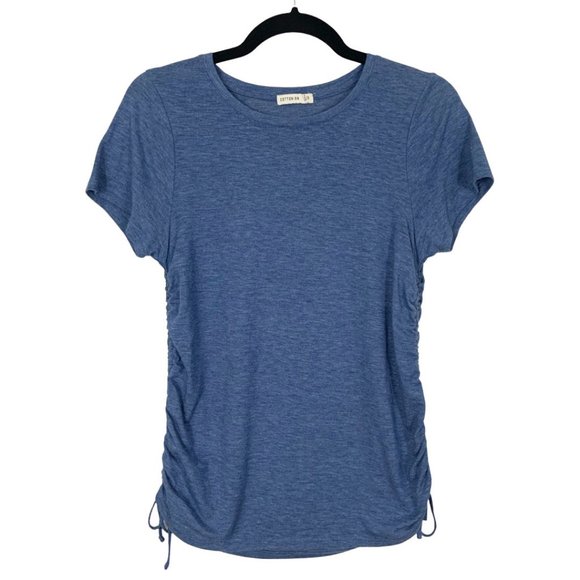 Cotton On Tops - Cinche & Tie Side Crew Neck Short Sleeve T-shirt